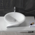 Bathroom White Matt Solid Surface Wash Sink